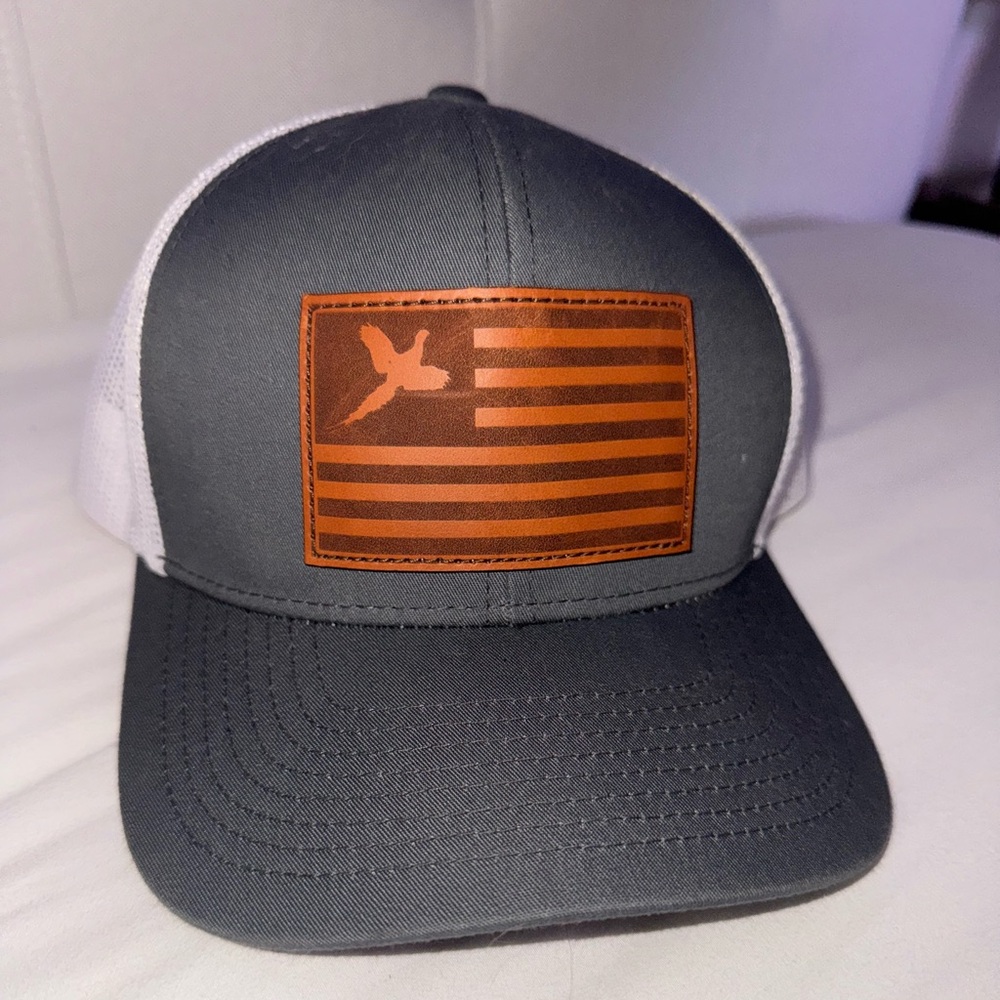 Barely worn pheasant American flag hat